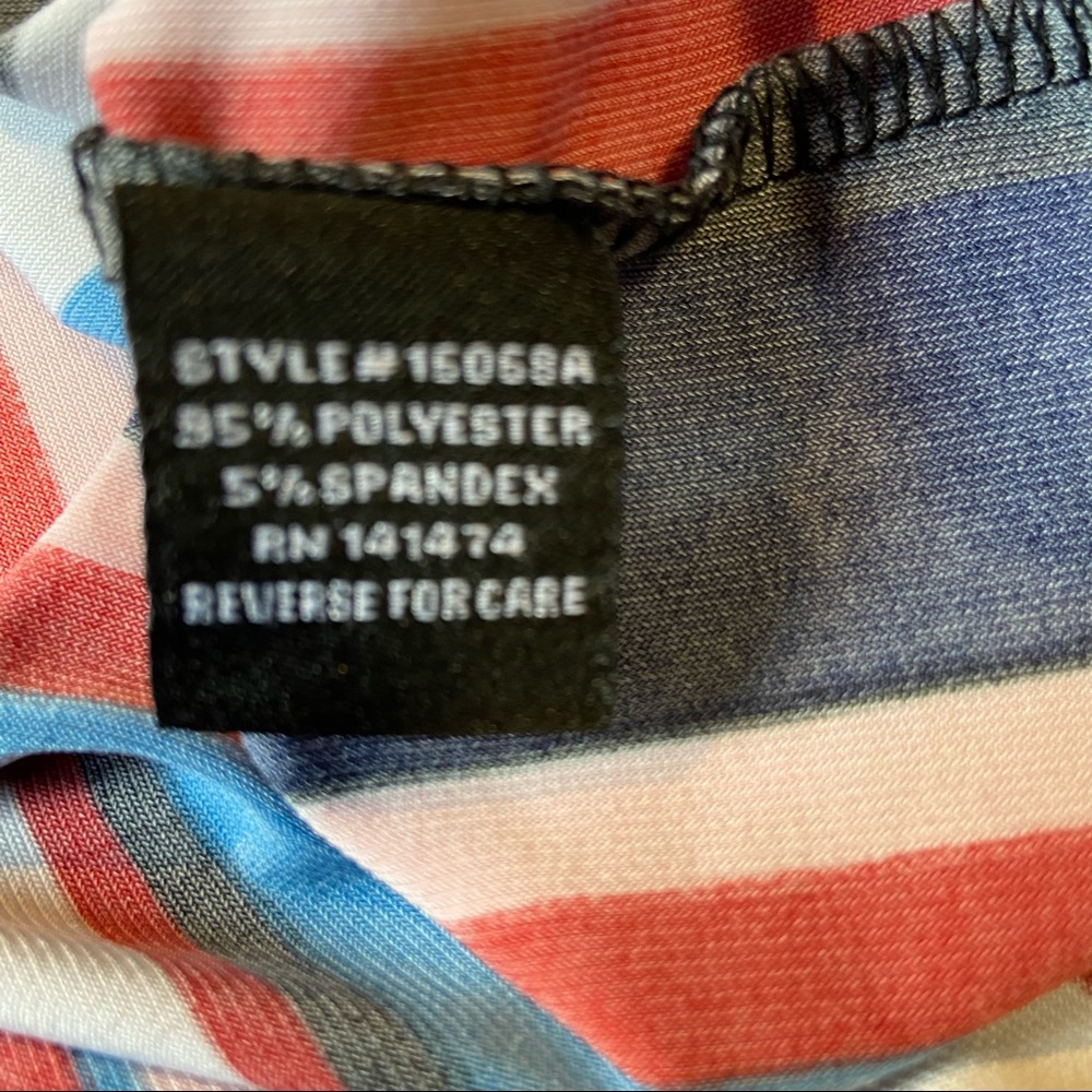 Atelier 29 Sleeveless Tie Neck Striped Top Size L - Picture 6 of 8